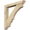 Ekena Millwork Balboa Traditional Rough Sawn Bracket w/ Offset Brace, Douglas Fir, 6"W x 40"D x 40"H BKT0604X40X40BOA01RDF - alternate 1